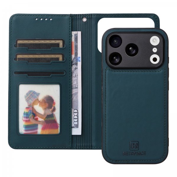 Betopnice iPhone 17 Pro Etui med Aftageligt Cover 005 Grøn