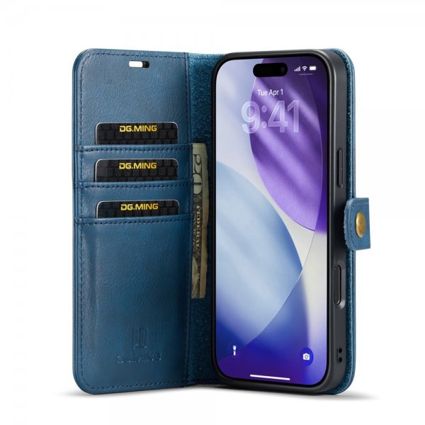 Dg.Ming iPhone 17 Pro Etui med Aftagelig Skal Blå