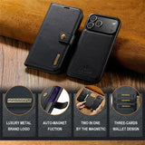 Dg.Ming iPhone 17 Pro Etui med Aftagelig Skal Sort