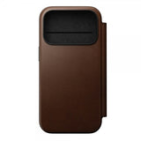 Nomad iPhone 17 Pro Etui Modern Læder Folio Brun