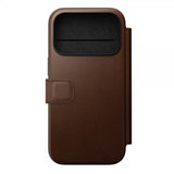 Nomad iPhone 17 Pro Etui Modern Læder Folio Brun