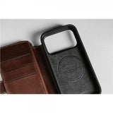 Nomad iPhone 17 Pro Etui Modern Læder Folio Horween Rustic Brown