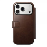Nomad iPhone 17 Pro Etui Modern Læder Folio Horween Rustic Brown