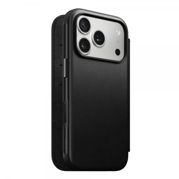 Nomad iPhone 17 Pro Etui Modern Leather Folio Sort
