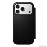 Nomad iPhone 17 Pro Etui Modern Leather Folio Sort