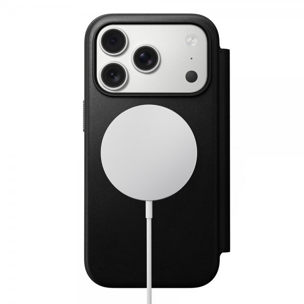 Nomad iPhone 17 Pro Etui Modern Leather Folio Sort