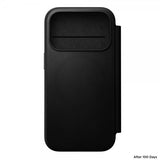 Nomad iPhone 17 Pro Etui Modern Leather Folio Sort