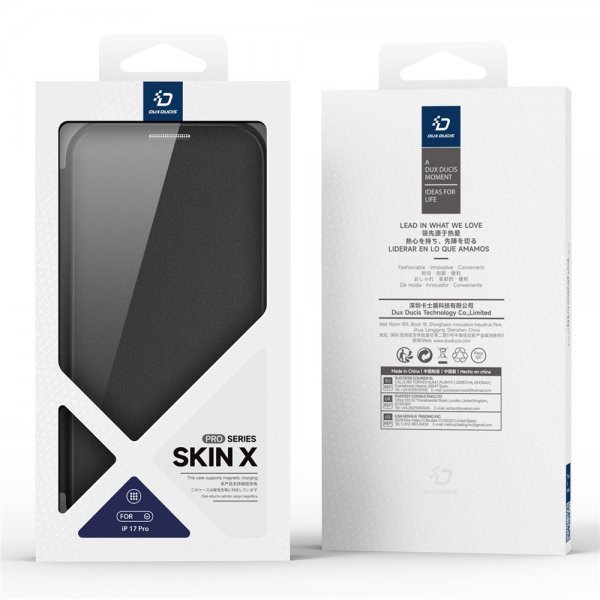 Dux Ducis iPhone 17 Pro Etui Skin X Pro Series MagSafe Sort