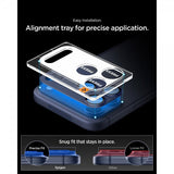 Spigen iPhone 17 Pro Kamerabeskyttelsesglas.tR EZ Fit Optik Pro XL Blå
