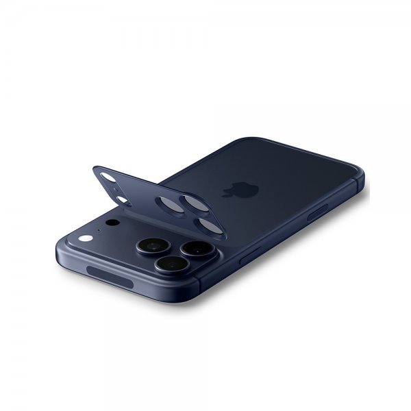 Spigen iPhone 17 Pro Kamerabeskyttelsesglas.tR EZ Fit Optik Pro XL Blå