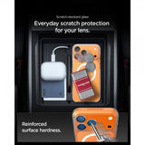 Spigen iPhone 17 Pro Kamerabeskyttelsesglas.tR EZ Fit Optik Pro XL Orange