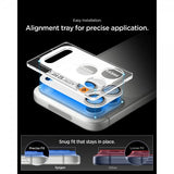 Spigen iPhone 17 Pro Kamerabeskyttelsesglas.tR EZ Fit Optik Pro XL Sølv