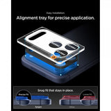 Spigen iPhone 17 Pro Kamerabeskyttelsesglas.tR EZ Fit Optik Pro XL Sort