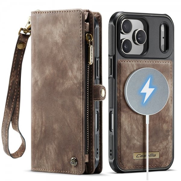 CaseMe iPhone 17 Pro Max Cover 008 Series Aftageligt Cover Brun