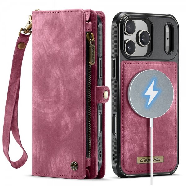 CaseMe iPhone 17 Pro Max Cover 008 Series Aftageligt Cover Rød
