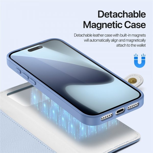 Dux Ducis iPhone 17 Pro Max Cover 2-i-1 Lawa Series MagSafe Blå