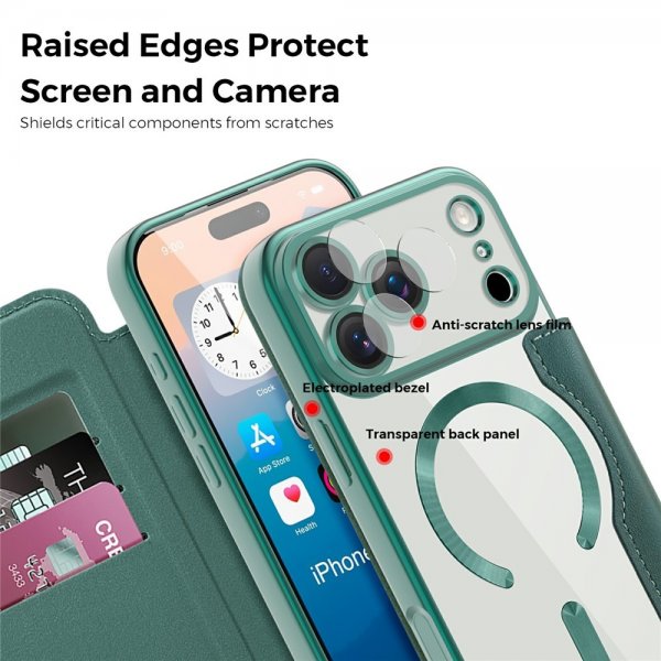 iPhone 17 Pro Max Cover MagSafe Grøn