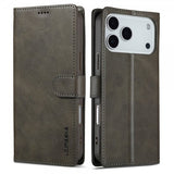 Lc.Imeeke iPhone 17 Pro Max Cover med Kortlomme Standerfunktion Grå