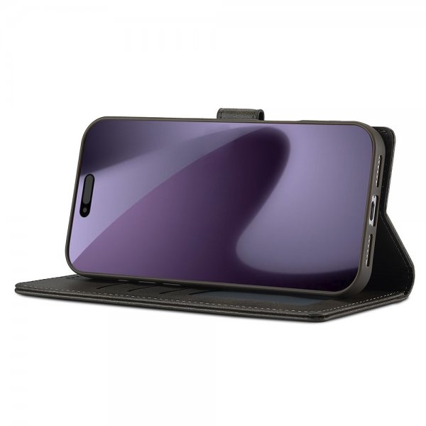 Lc.Imeeke iPhone 17 Pro Max Cover med Kortlomme Standerfunktion Grå