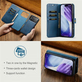 Dg.Ming iPhone 17 Pro Max Cover med Aftageligt Cover Blå
