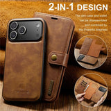 Dg.Ming iPhone 17 Pro Max Cover med Aftageligt Cover Brun