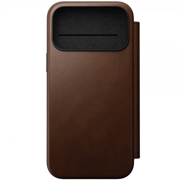 Nomad iPhone 17 Pro Max Cover Moderne Læder Folio Brun