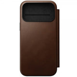 Nomad iPhone 17 Pro Max Cover Moderne Læder Folio Brun