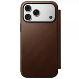 Nomad iPhone 17 Pro Max Cover Moderne Læder Folio Brun