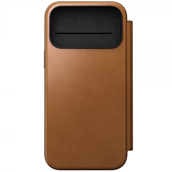 Nomad iPhone 17 Pro Max Cover Modern Leather Folio English Tan