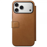Nomad iPhone 17 Pro Max Cover Modern Leather Folio English Tan