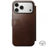 Nomad iPhone 17 Pro Max Fodral Modern Leather Folio Horween Rustic Brown