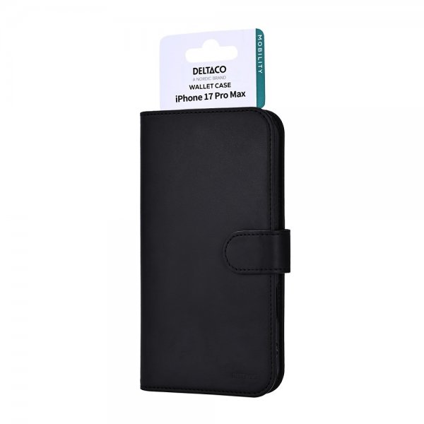 Deltaco iPhone 17 Pro Max Pung Etui Sort