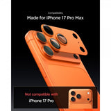 Spigen iPhone 17 Pro Max Kamerabeskytter Glas.tR EZ Fit Optik Pro XL Orange