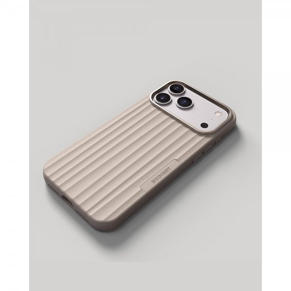 Nudient iPhone 17 Pro Max Cover Bold Case MagSafe Linen Beige