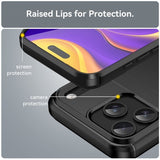 iPhone 17 Pro Max Cover Børstet Kulfibertekstur Sort