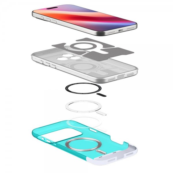 Spigen iPhone 17 Pro Max Cover Classic C1 MagFit Bondi Blue