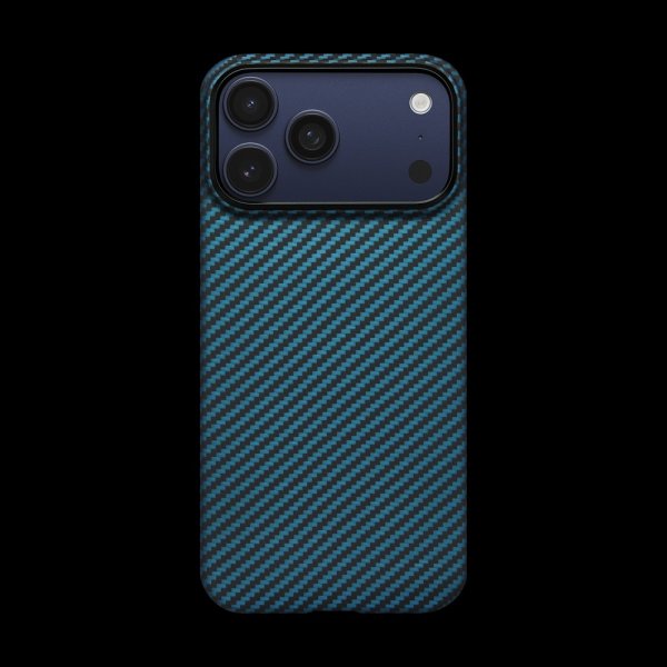 Pitaka iPhone 17 Pro Max Cover Edge Black/Blue Twill