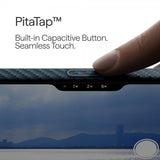 Pitaka iPhone 17 Pro Max Cover Edge Black/Blue Twill
