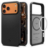 Spigen iPhone 17 Pro Max Cover Enzo Aramid T MagFit Sort