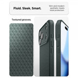 Spigen iPhone 17 Pro Max Cover Liquid Air Abyss Green
