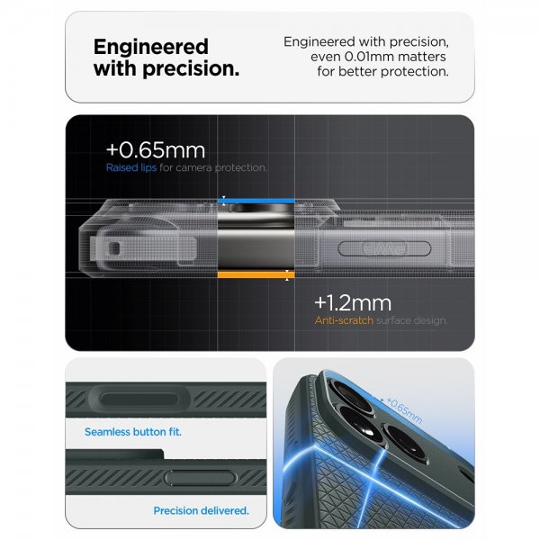 Spigen iPhone 17 Pro Max Cover Liquid Air Abyss Green