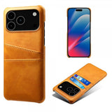 iPhone 17 Pro Max Cover med to Kortlommer Lysebrun
