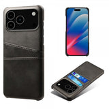 iPhone 17 Pro Max Cover med to Kortlommer Sort