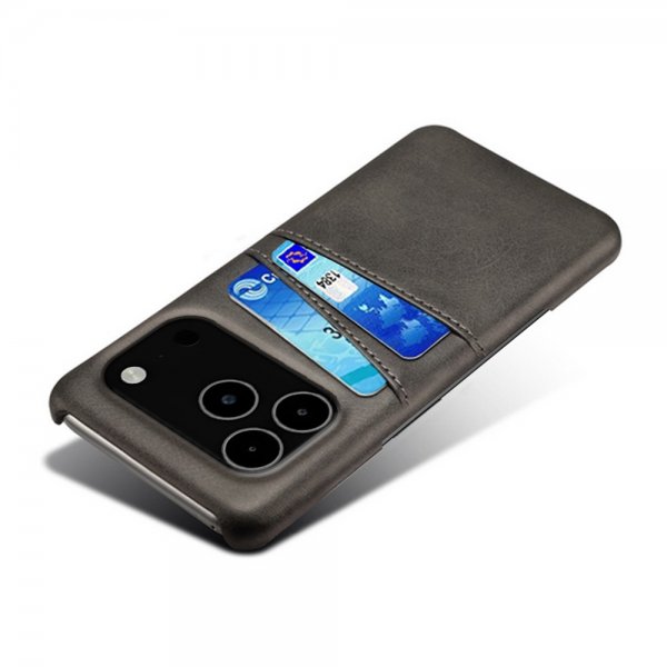 iPhone 17 Pro Max Cover med to Kortlommer Sort