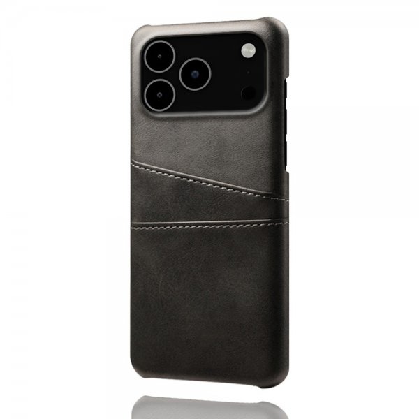 iPhone 17 Pro Max Cover med to Kortlommer Sort