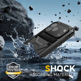 R-JUST iPhone 17 Pro Max Cover Metal Stødsikkert Sort