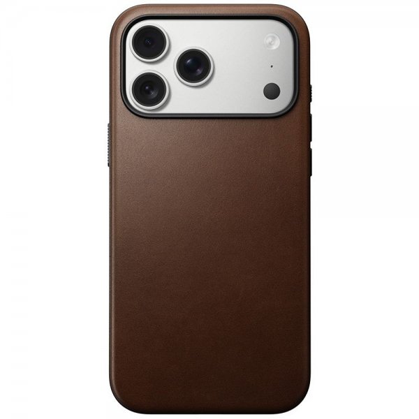 Nomad iPhone 17 Pro Max Cover Modern Leather Case Brun
