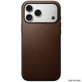 Nomad iPhone 17 Pro Max Cover Modern Leather Case Brun