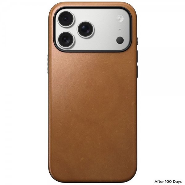 Nomad iPhone 17 Pro Max Cover Modern Leather Case English Tan