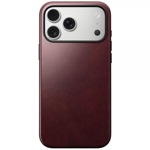 Nomad iPhone 17 Pro Max Cover Modern Leather Case Horween Burgundy